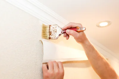 Pose de papier peint à Mahalon — revêtements muraux et toiles de verre